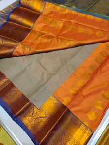Elegant Orange Saree