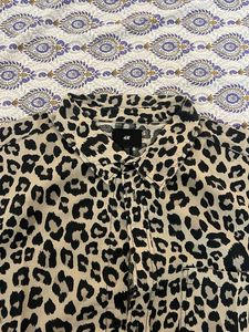 Leopard Print Short Sleeve Shirt