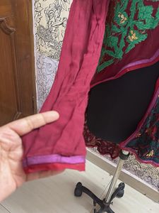 Embroidered Jacket High Low Pattern