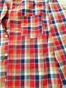 New Unused Xl  Plaid Shirtfor Men
