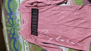 Pink Universal Explorer Long Sleeve Tee