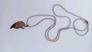 Black Choker And Half Heart Chain