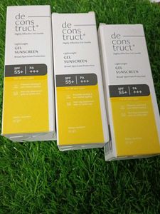 3 Deconstruct Lightweight Gel Sunscreen