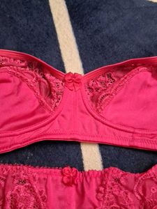 Pink Lace Lingerie Set