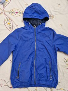 Blue Hooded Bomber Jacket &amp; Windcheater