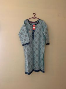Blue Medallion Kurta Suit Set