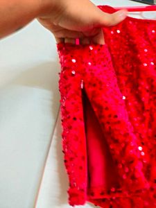 Red Sequin Blouse