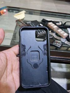 Black Phone Ring Case Cover For Iphone 12 Mini