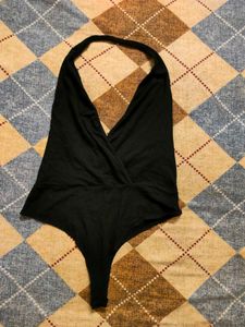 Black Halter Asos Bodysuit
