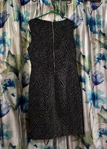 Zebra Print Sleeveless Dress