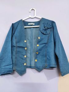 Light Denim Waist Coat