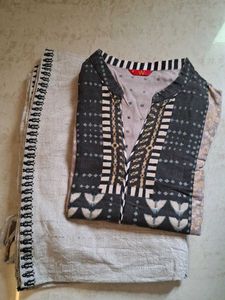 W Kurta Plazo Set