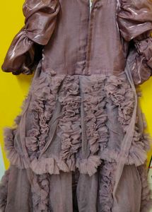 Dusty Rose Ruffle Dress
