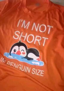 Orange Penguin Graphic Tee