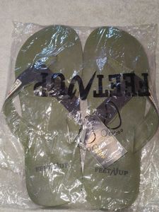 Feet'N Up Olive Green Flip Flops