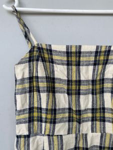 Checked Short Dress