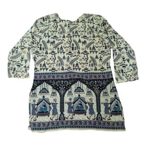 Vrindavan Tribal Print Kurti - Unique &amp; Colorful