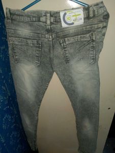 Stylish Grey Denim Jeans