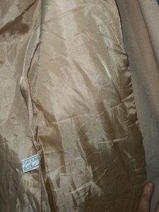 Nude Blazer With Velvet Pants