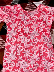 Floral Print Tunic Top