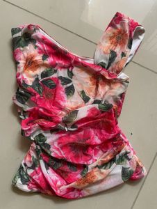 Floral One-Shoulder Dress