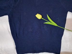 Cherry Embroidered Knit Cardigan