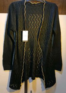 Elegant Black Knit Cardigan