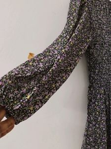 Floral Print Long Sleeve Dress