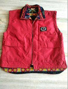 Reversible Vintage Red Puffer Vest