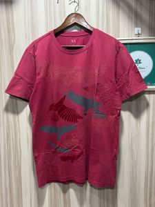 Armani Exchange Red Short Sleeves TShirt