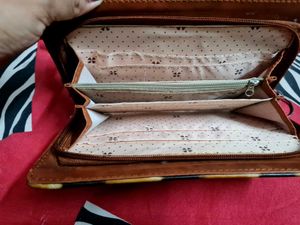 Statement Striped Clutch Bag | Pre-Loved