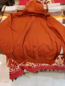 Orange Striped Hoodie