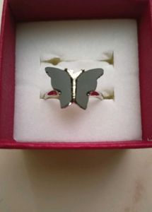 Black butterfly Ring