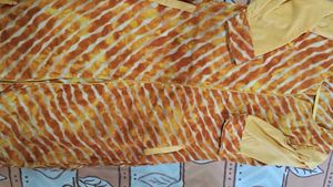 Strip Mustard Kurti