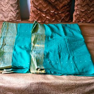 🛍️ Teal Saree ⭐⭐⭐⭐⭐