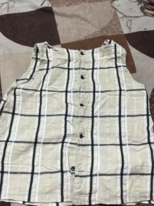 Plaid Button-Up Tank