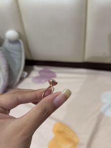 Giva Heart Gold Plated Silver Ring