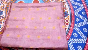 Elegant Lilac Silk Saree 2