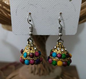 Colorful Jhumka Earrings