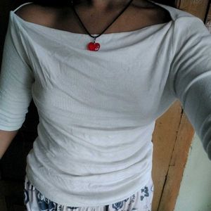 Off shoulder White Top