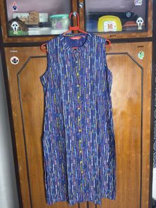 Blue Printed Kurta