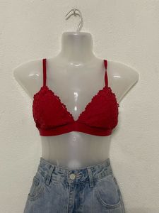 H&amp;m Red Lace Bra