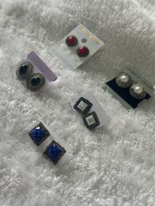 Oxidised Earrings (pack of 5)