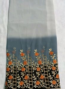 Black And White Party Wear Saree