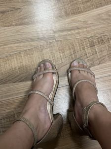 Golden Heels Shoe