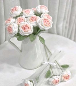 Handmade Crochet Rose Bouquet