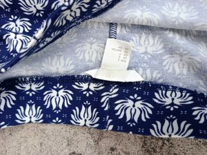 H&amp;M Blue And White Printed Skirt