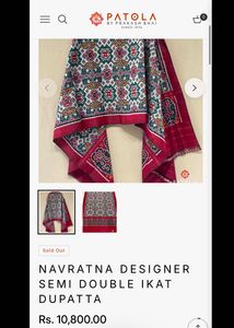 Double Ilkat Patola Dupatta