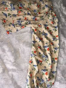 floral printed alladin sleeves cute top