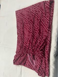 Not Used Maroon Printed Nighty